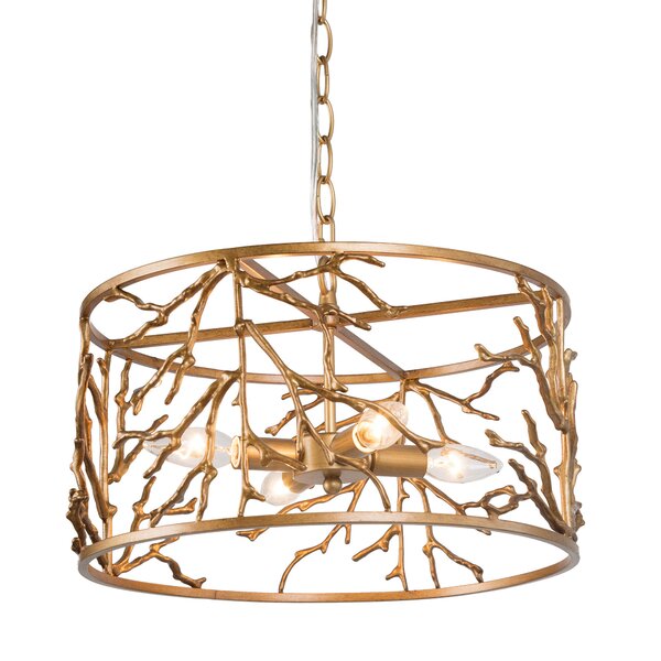 Rosdorf Park Parmer 4 Light Dimmable Chandelier Wayfair